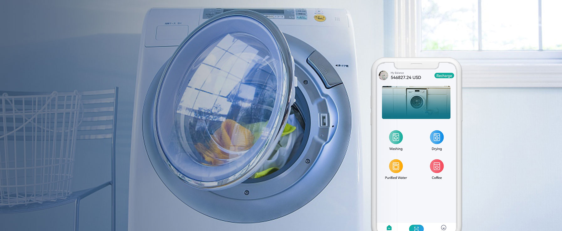 How does IoT payment solutions enhancing laundry business?
